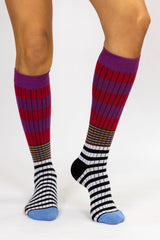 Calcetines rayas buganvilla