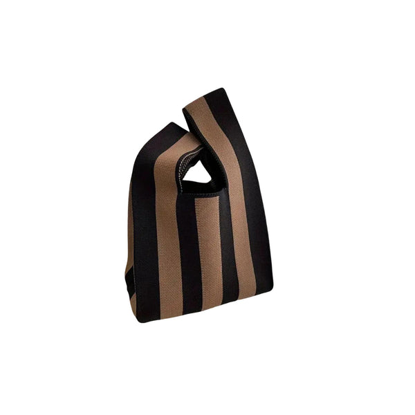 Bolso rayas marrón