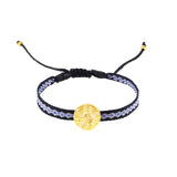Pulsera Medalla Virgen de las Mercedes Azul
