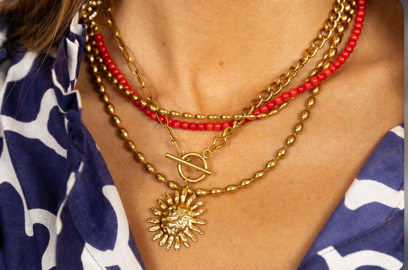 Cadena doble bolitas