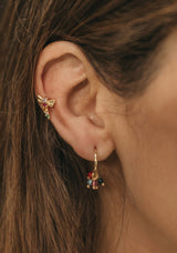 Aros bolitas colores