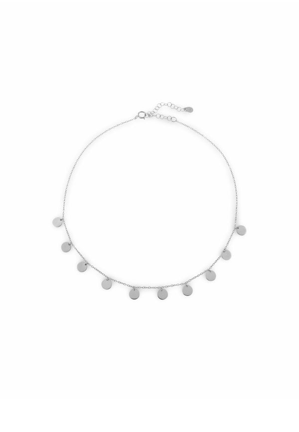Chokers colgante Lunares plata