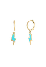 Aros Rayo turquesa