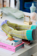 Calcetines cuadros verdes