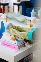 Calcetines cuadros verdes