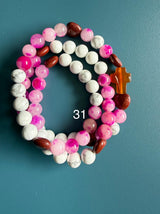 Rosario pulsera collar piedra natural