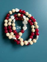 Rosario pulsera collar piedra natural