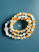 Rosario pulsera collar piedra natural