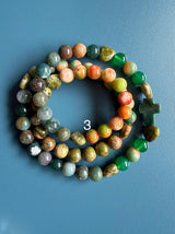 Rosario pulsera collar piedra natural