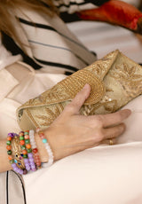 Bolso dorado claro glam