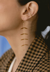 Pendientes hojitas