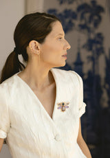 Pendientes triple cadena bolitas