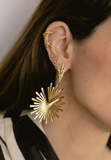 Pendientes estrella de mar dorada