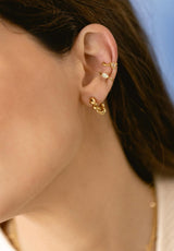 Pendientes estrella de mar dorada