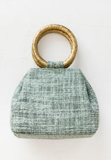 Bolso asa verde agua