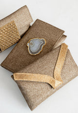 Bolso yute cenefa beige