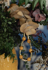 Collar bolas naranjas