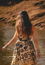 Pareo vestido pez negro