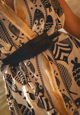 Pareo vestido pez negro
