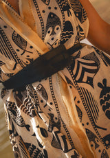 Cinturón ancho marrón