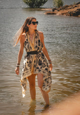 Pareo vestido pez negro