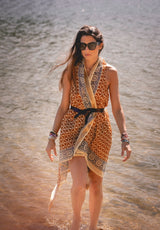Pareo vestido cenefa soles