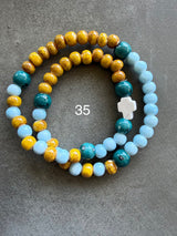 Rosario pulsera cerámica dos vueltas