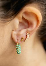 Pendientes Tres Bolas Doradas