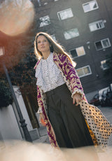 Chaqueta kaftan buganvilla