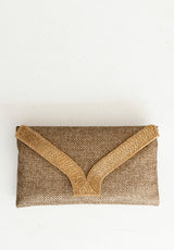 Bolso yute cenefa beige
