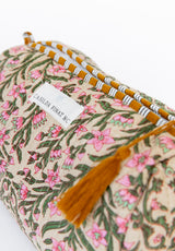 Neceser estampado florecitas rosas L