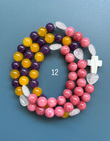 Rosario pulsera collar corazón