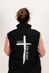 Chaleco con interior polar Solo Dios Anawim Negro