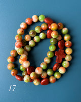 Rosario Collar 3 Vueltas Piedras Naturales hecho a mano