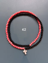 Collar / pulsera piedras cruz