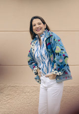 Chaqueta corta azul