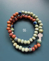Rosario pulsera cerámica dos vueltas