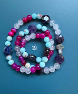 Rosario pulsera collar piedra niño