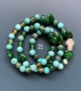 Rosario pulsera collar piedra niño