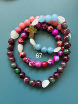Rosario pulsera collar corazón