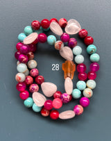 Rosario pulsera collar piedra niño