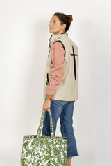 Chaleco con interior polar Solo Dios Anawim Beige