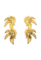 Pendientes hoja tropical
