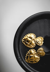 Pendientes Corazón Ribeteado