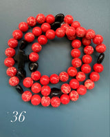 Rosario pulsera collar piedra natural