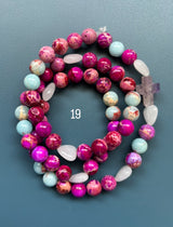 Rosario pulsera collar corazón