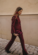 Pendientes flor XL rojo