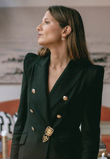 Broche Enredadera burdeos