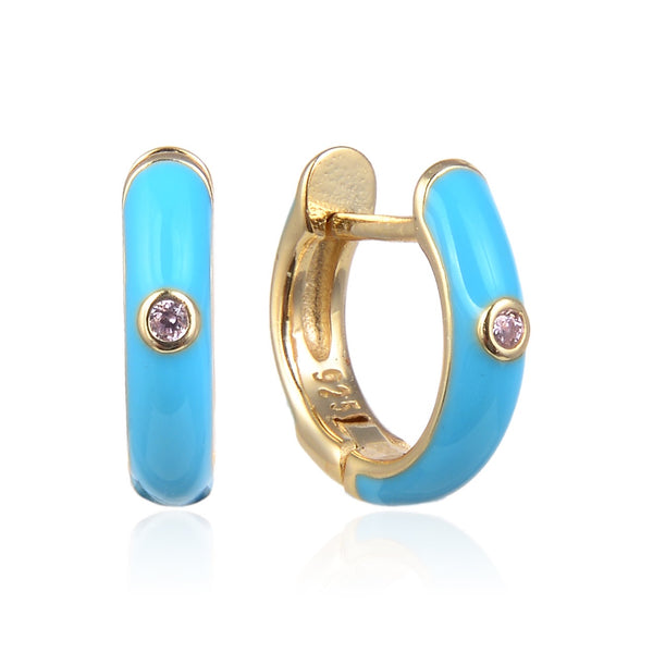 Aros Summer Azul Claro