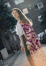 Chaqueta kaftan buganvilla